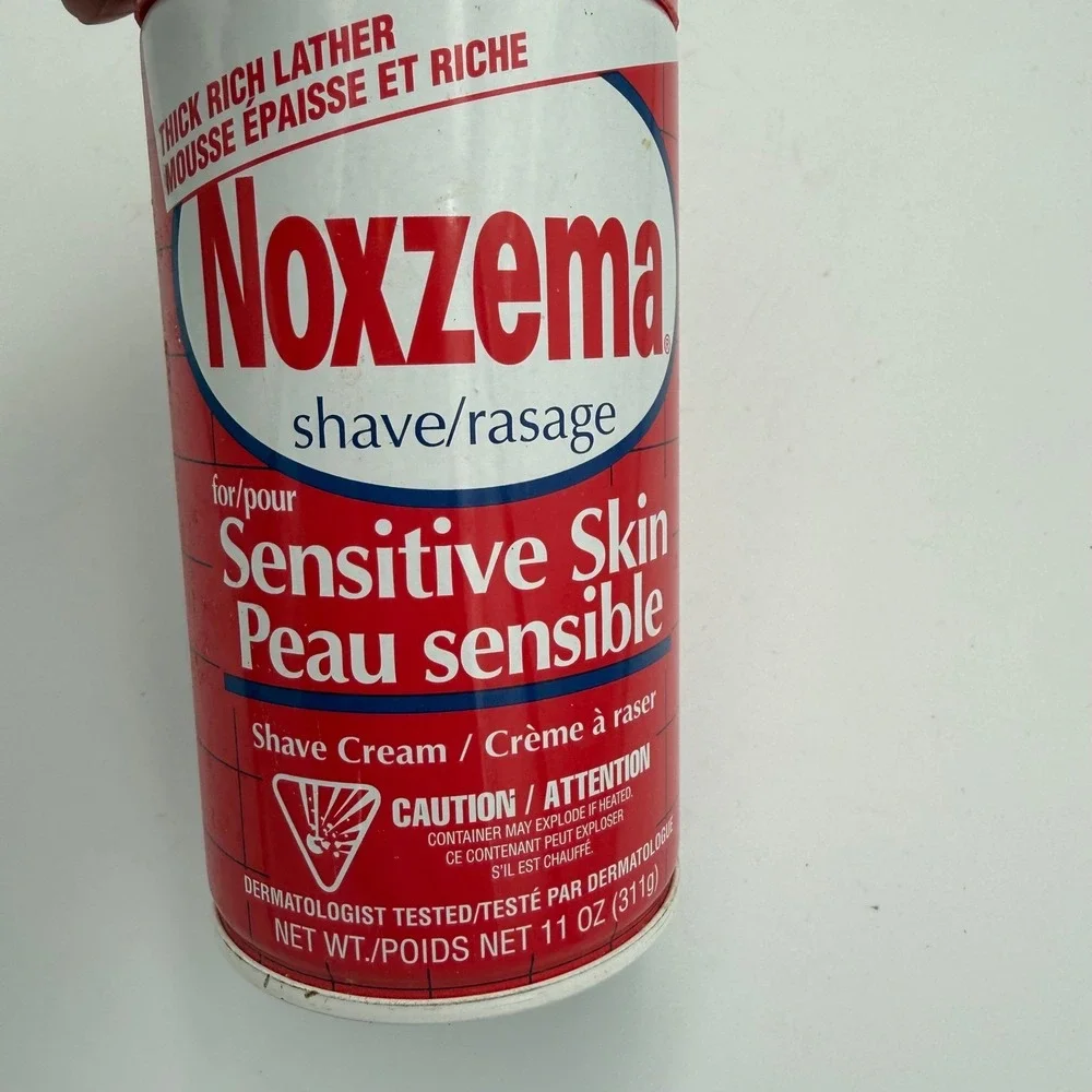 Vintage Noxzema Shave Cream Sensitive Skin 11oz Red Can Shaving Foam New